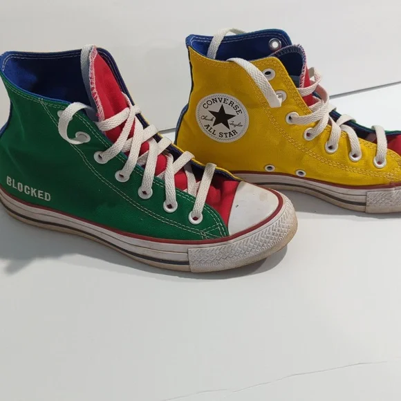 Shoes Color Block Converse Primary Colors Chuck Taylor All Star